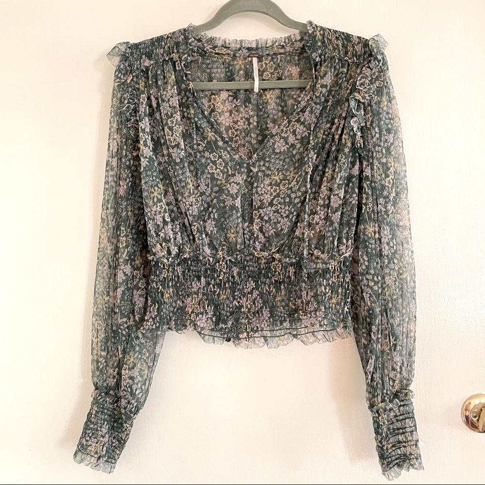 Free People Floral Style Top - Picture 1 of 6